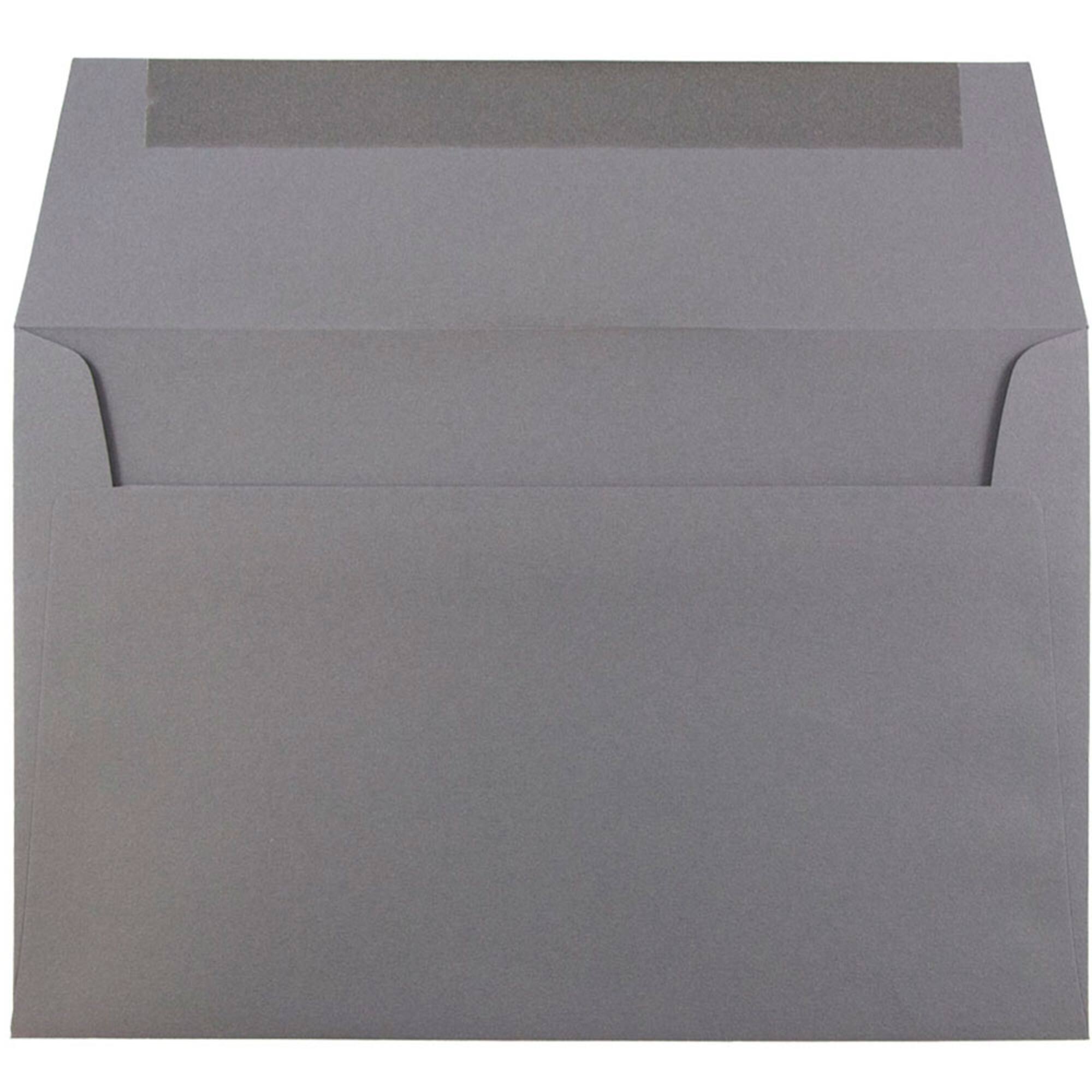 JAM Paper 5.75" x 8.75" Dark Gray Premium Invitation Envelopes